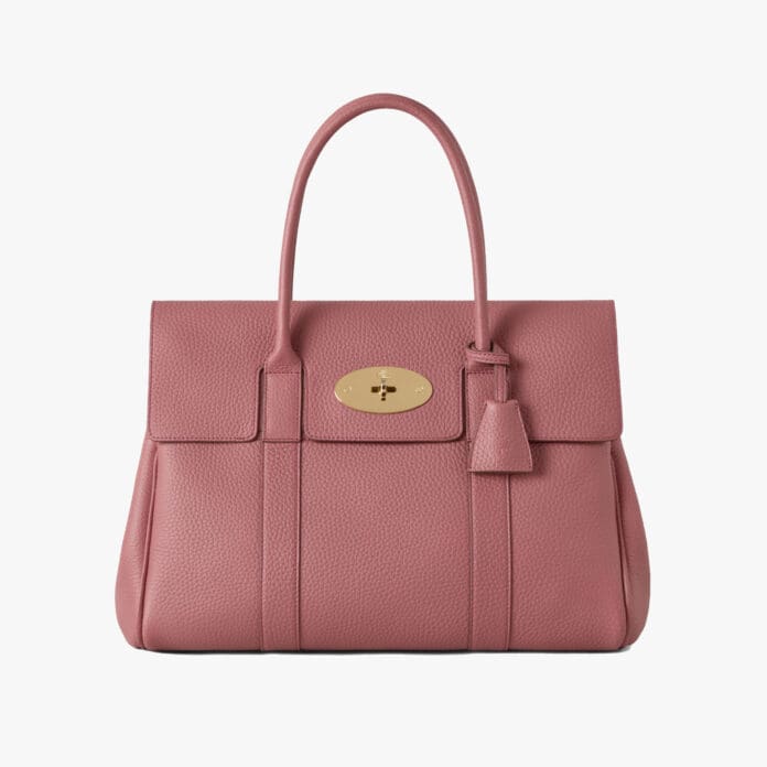 Mulberry Bayswater Pink Scrumpy Heavy Grain