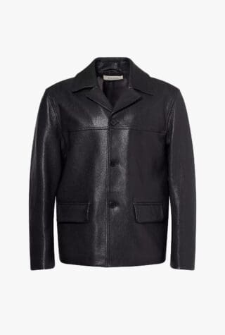 Frame relaxed-fit leather jacket