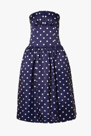 Self-Portrait polka dot midi dress