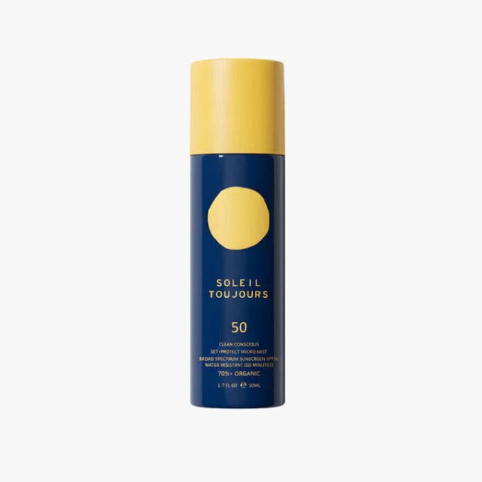 Soleil Toujours Clean Conscious Set + Protect makeup setting spray