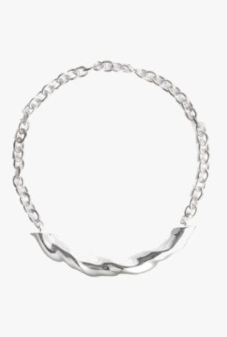 agmes silver choker