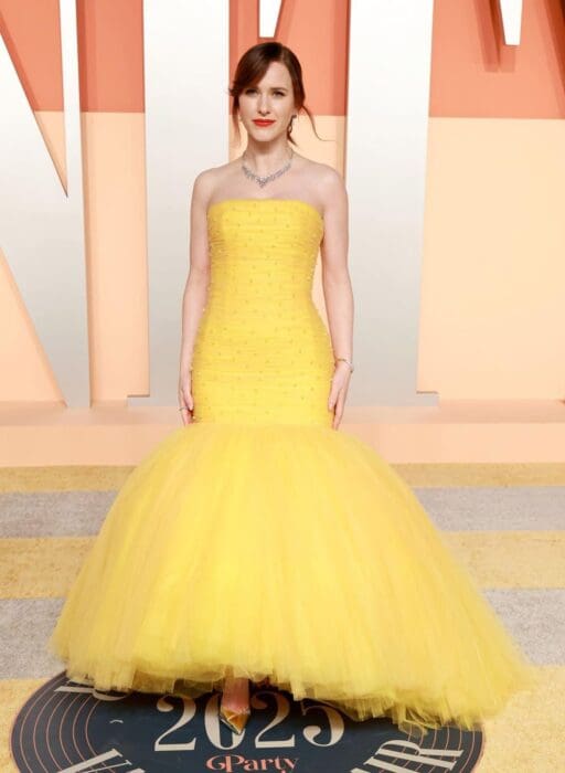 rachel brosnahan oscars after party 2025