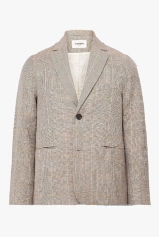Corridor checked linen blazer