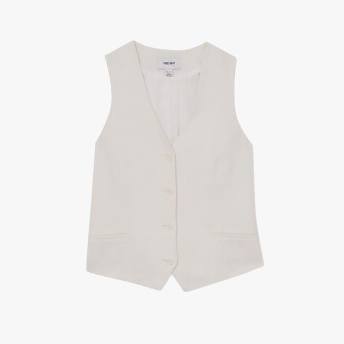 Devon white waistcoat