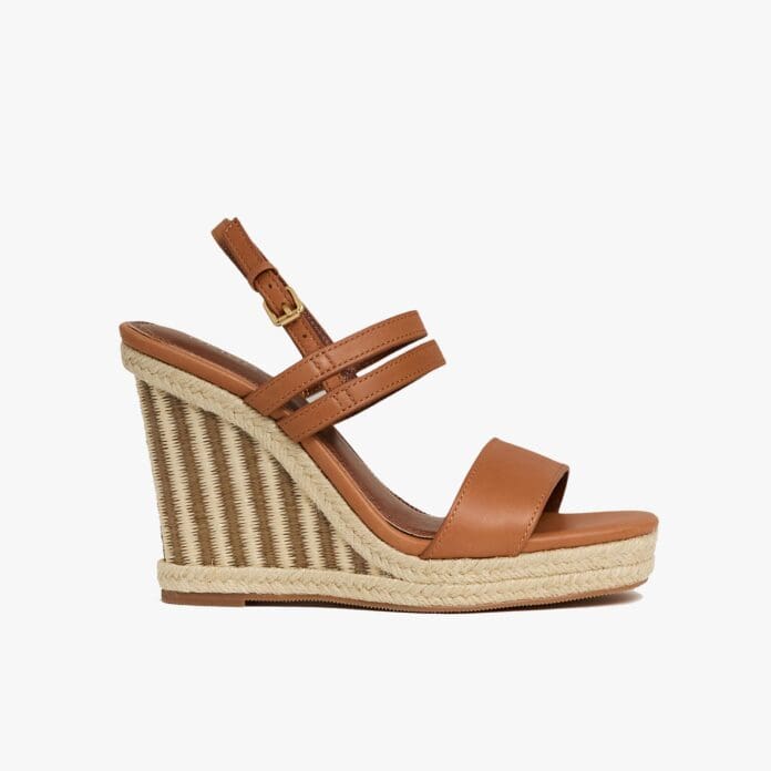 Hailey raffia wedges 