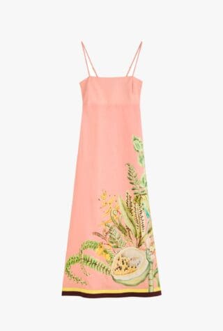 Alemais Papaya midi dress