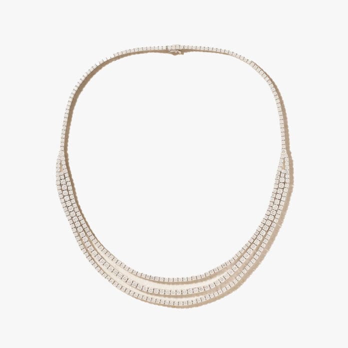 Anita Ko Hepburn 18-karat white gold diamond choker