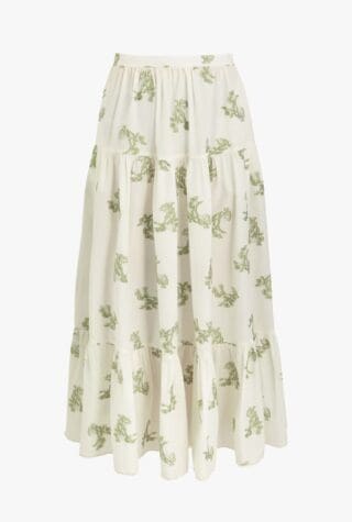 Erdem embroidered midi skirt