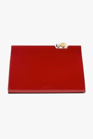 Jacquemus Salon leather clutch