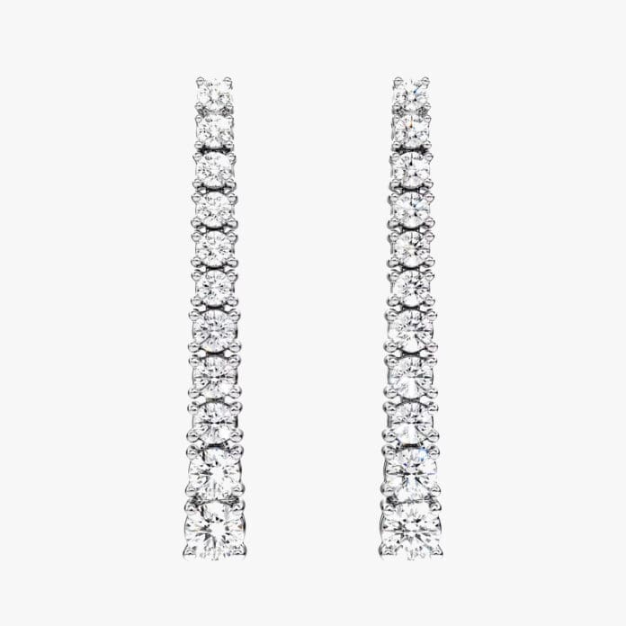 Swarovski Eternity drop earrings