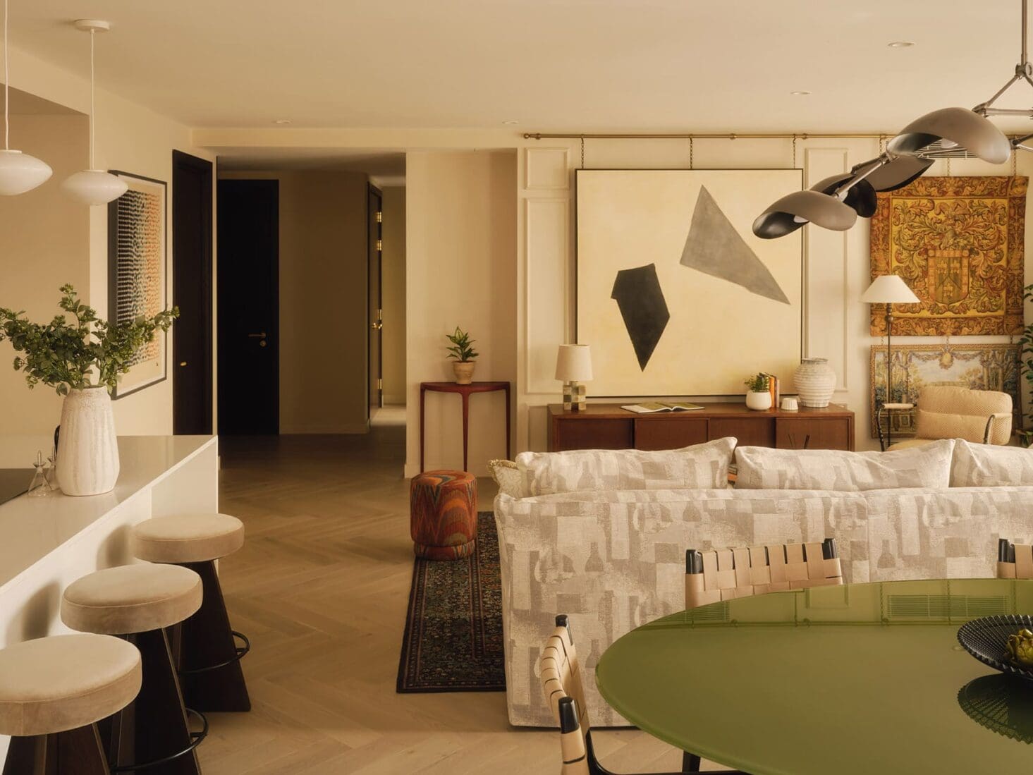 triptych bankside angel o'donnell living room