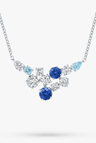 harry winston sparkling cluster necklace