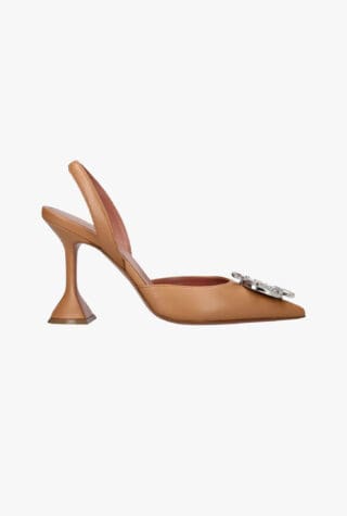 Amina Muaddi Begum 95 Slingback Leather Courts