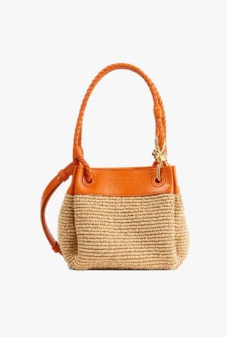 Bottega Veneta Parachute raffia shoulder bag