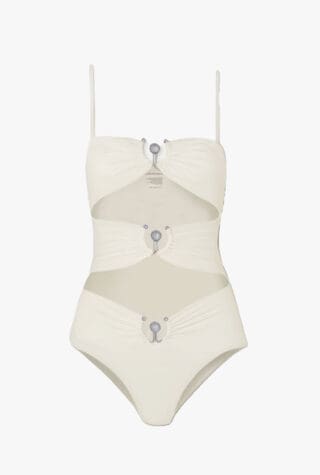 Christopher Esber Embellished cutout swimsuit
