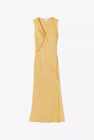 Claudie Pierlot Satin Maxi Dress
