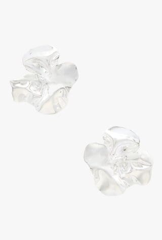 Completedworks flower silver earrings