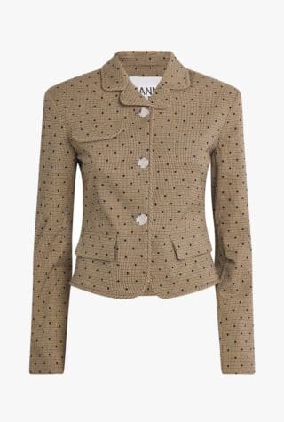 Ganni patterned blazer  