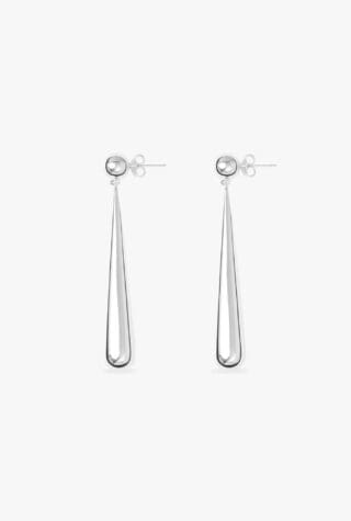 Lie Studio Louise silver drop earrings