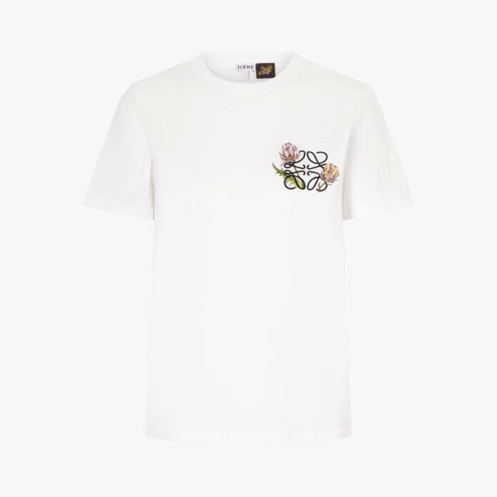 Loewe + Paula’s Ibiza anagram embroidered T-shirt