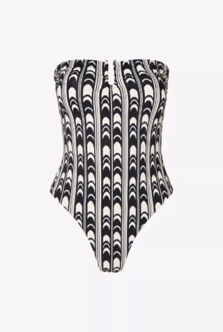 Malina Signature Abstract-Print Swimsuit
