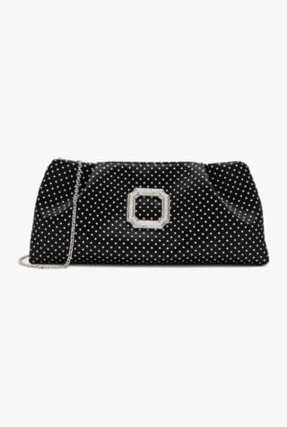 Malone Souliers Vittoria polka dot clutch