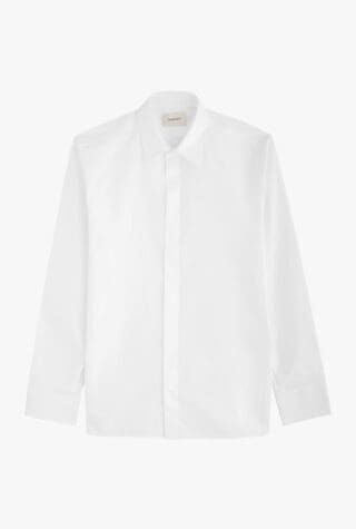 Saint Laurent striped-jacquard cotton shirt