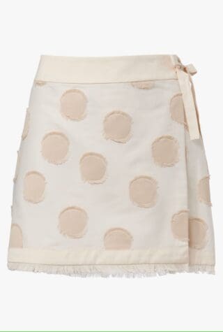Simkhai Bethany polka-dot wrap skirt