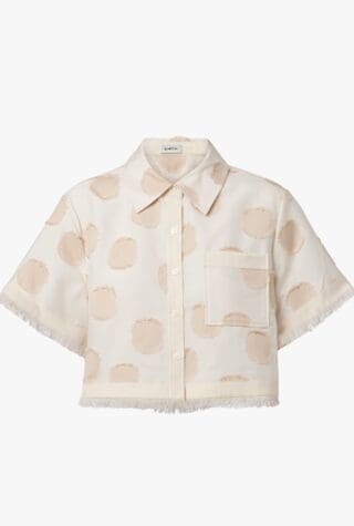 Simkhai Topanga polka-dot crop top