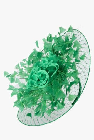 Snoxells Jemima, flower and feather hat