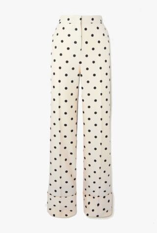 Valentino polka-dot wide-leg pants