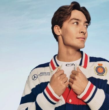 george russell tommy hilfiger formula one fashion