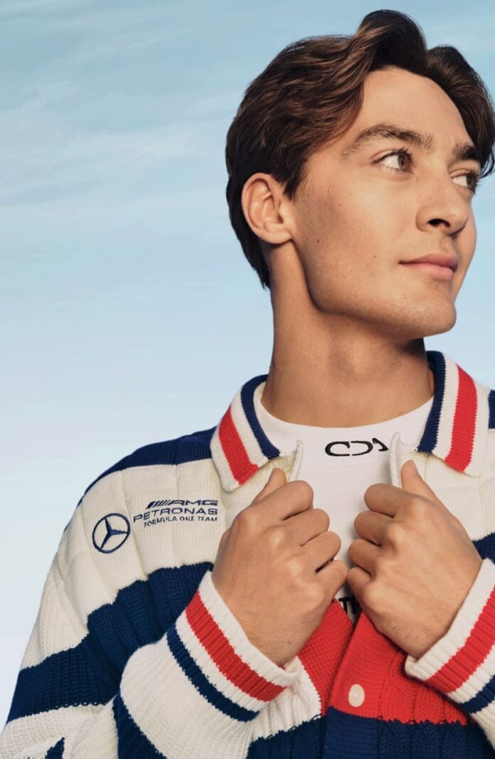 george russell tommy hilfiger formula one fashion