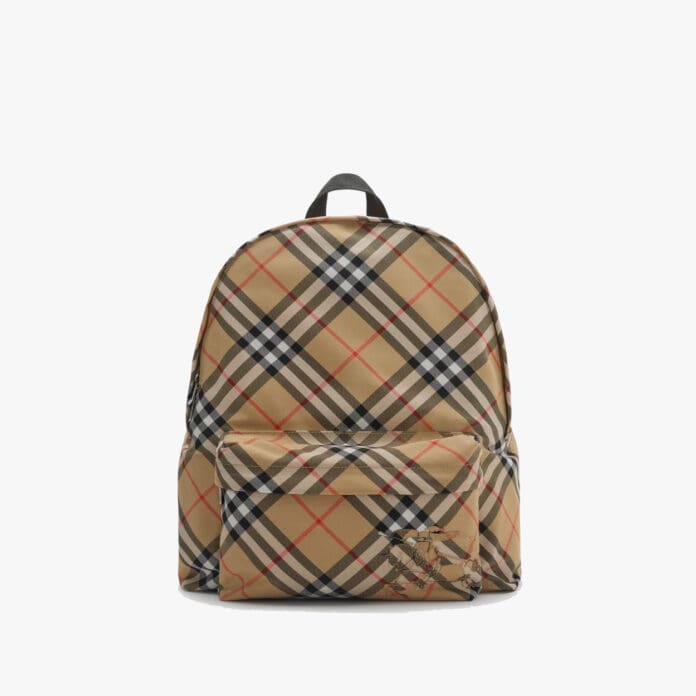 Burberry check backpack