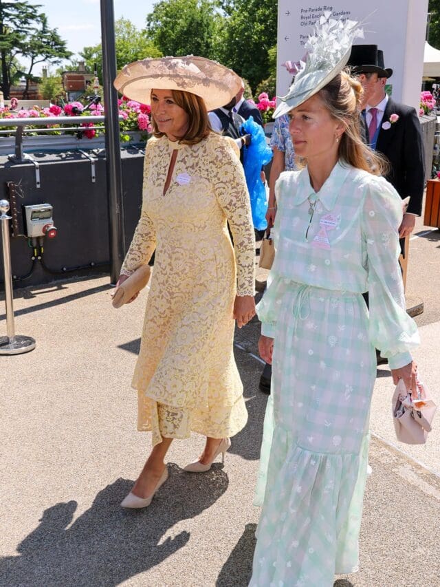 carole middleton and alizee thevenet ascot 2025