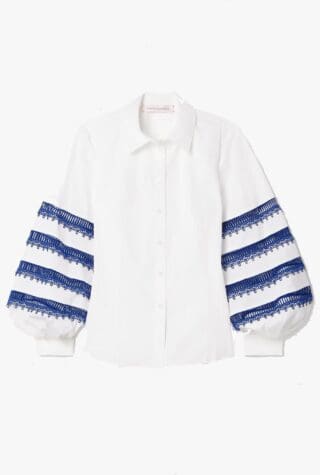 Carolina Herrera Guipure poplin shirt