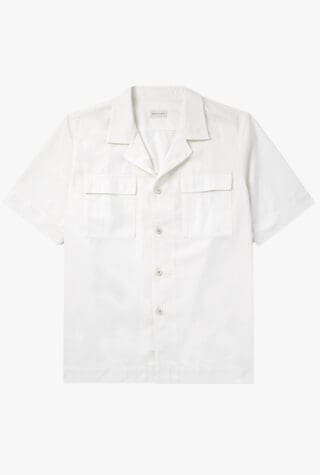 Dries Van Noten Camp-Collar Cotton-Twill Shirt