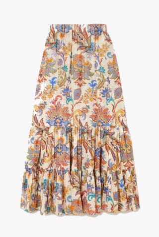 Etro tiered maxi skirt