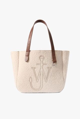 J W Anderson Belt leather-trimmed embroidered felt tote