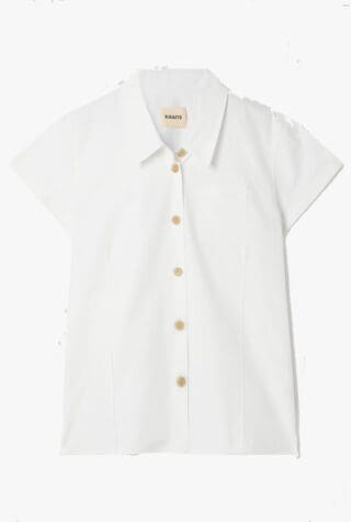 Khaite Keefe cotton-poplin white shirts for women