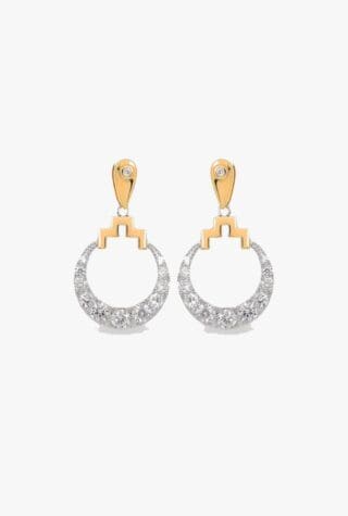 Laura Vann Bianca 18ct yellow gold-plated sterling-silver drop earrings