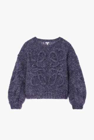 Loewe Anagram cable-knit sweater