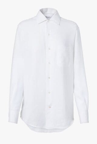 Loro Piana André oversized linen white shirts for women
