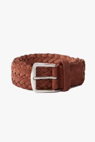 Loro Piana woven suede belt