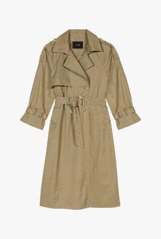 Maje double-breasted trench coat