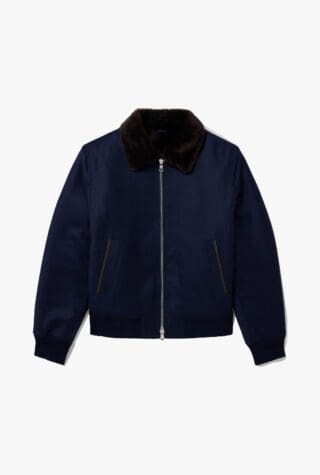 Mr P. shearling-lined jacket