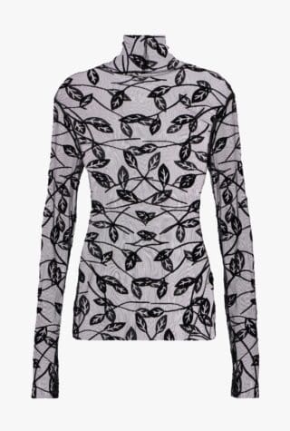 Norma Kamali sheer turtleneck top