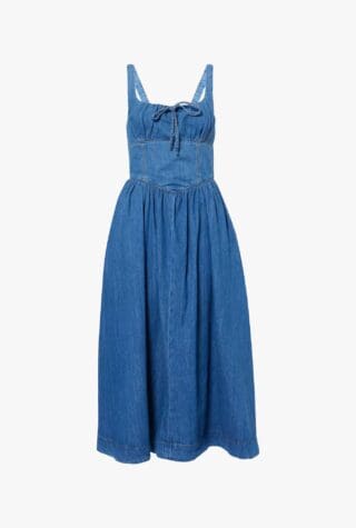 Reformation Balia denim midi dress