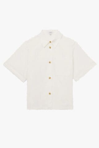 Reiss Jordan short-sleeve white shirts for women