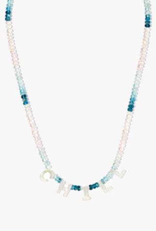 Roxanne First yellow gold Chill mother-of-pearl necklace